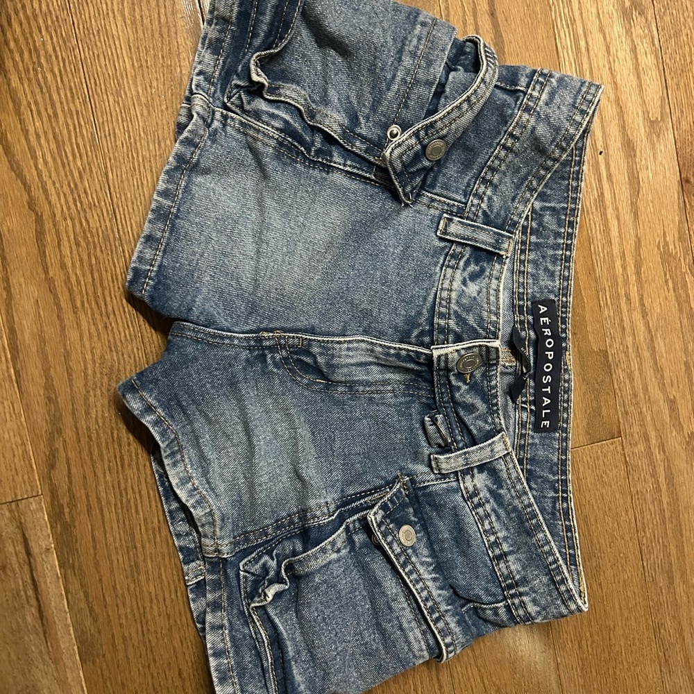 Aeropostale Women's Blue Denim Shorts